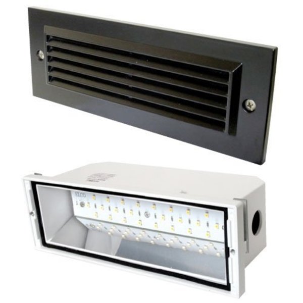 Elco Lighting LED Brick Light with Angled Louver ELST81B